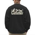 The Catfather Cat Dad Father's Day Cat Lover Men's Sweatshirt Back Print