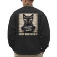 Catnip Made Me Do It Mugshot For Cat Lover Cat Mom Cat Dad Men's Sweatshirt Back Print Catnip Made Me Do It Mugshot For Cat Lover Cat Mom Cat Dad Men's Sweatshirt Back Print