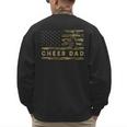 Cheer Dad Camo American Flag Cheerleader Supporter Men's Sweatshirt Back Print Cheer Dad Camo American Flag Cheerleader Supporter Men's Sweatshirt Back Print