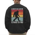 Cheer Dad Cheerleading Bigfoot Men's Sweatshirt Back Print