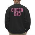 Cheer Dad Vintage Retro Cheerleading Pink Men's Sweatshirt Back Print