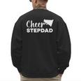 Cheer Stepdad Cheerleading Step Dad Cheerleader Stepfather Men's Sweatshirt Back Print