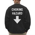 Choking Hazard Adult Dad Joke Men's Sweatshirt Back Print