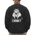 Chonk Fat And Hairy Cat Cats Kittens Dad Graphic Mom Funny Men's Sweatshirt Back Print Chonk Fat And Hairy Cat Cats Kittens Dad Graphic Mom Funny Men's Sweatshirt Back Print