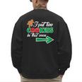 Christmas Twins Expecting Dad T-Shirt Pregnant Wife Tee Men's Sweatshirt Back Print