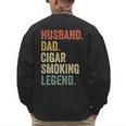 Cigar Lover For Dad Men Vintage Cigar Saying Men's Sweatshirt Back Print