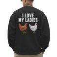 Cool Chicken Art For Men Women Dad Rooster Chicken Farmer Men's Sweatshirt Back Print Cool Chicken Art For Men Women Dad Rooster Chicken Farmer Men's Sweatshirt Back Print