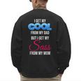 I Get My Cool From My Dad But I Get My Sass From My Mom Men's Sweatshirt Back Print