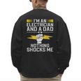 Cool Electrician For Men Dad Professional Electrician Men's Sweatshirt Back Print