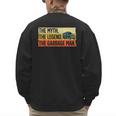 Cool Garbage Man Art For Men Dad Father Garbage Dump Truck Men's Sweatshirt Back Print Cool Garbage Man Art For Men Dad Father Garbage Dump Truck Men's Sweatshirt Back Print