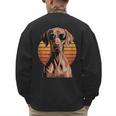 Cool Retro Vizsla Dog Mom Dad Vintage Pet Lovers Men's Sweatshirt Back Print Cool Retro Vizsla Dog Mom Dad Vintage Pet Lovers Men's Sweatshirt Back Print