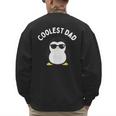 The Coolest Dad Cool Penguin By Dangerous Dad Men's Sweatshirt Back Print