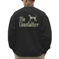 Coonfather Coon Hunting Dogs Coonhound Dad Men's Sweatshirt Back Print