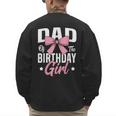 Coquette Pink Bow Men Dad Of The Birthday Girl Men's Sweatshirt Back Print