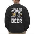 This Is My Costume Give Me A Beer Shirt Men Dad Halloween Men's Sweatshirt Back Print