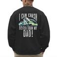 I Can Crash Better Than My Dad Graphic Demo Derby Shirt Men's Sweatshirt Back Print