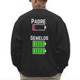 Cufflinks Battery Filled Tired Dad Low Battery Charge Men's Sweatshirt Back Print