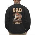Cute Dad Of The Birthday Girl Horse Family Party Men's Sweatshirt Back Print