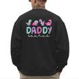 Cute Daddy Saurus Dad Dinosaur Birthday Boy Girl Family Men's Sweatshirt Back Print