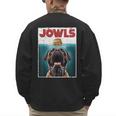 Cute English Mastiff Jowls Burger Bullmastiff Dog Mom Dad Men's Sweatshirt Back Print