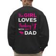 Cute Girls Hunting Dad Daughter Hunting Buddy Hunter Men's Sweatshirt Back Print