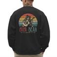 Cute Papa Bear Vintage Father's Day Retro Dad Guitar Men's Sweatshirt Back Print