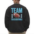 Cute Team Touchdowns Gender Reveal For Mom And Dad Men's Sweatshirt Back Print