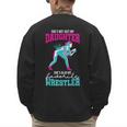 Cute Wrestling Daughter Favorite Wrestler Dad Mom Men's Sweatshirt Back Print