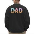 Dad Of 1st First Birthday Girl Ice Cream Men's Sweatshirt Back Print