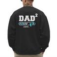 Dad 2 Second Time Dad Dad Of Two Men's Sweatshirt Back Print Dad 2 Second Time Dad Dad Of Two Men's Sweatshirt Back Print