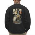 Dad 2026 Loading Baby Shower Going To Be a Dad Gender Reveal Men's Sweatshirt Back Print