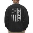 Dad American Flag Dad Patriotic Father's Day Men's Sweatshirt Back Print Dad American Flag Dad Patriotic Father's Day Men's Sweatshirt Back Print