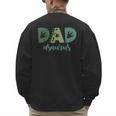 Dad Asaurus Dinosaur Birthday Mom Dad Birthday Boy T-Rex Men's Sweatshirt Back Print