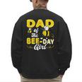 Dad Of The Bee Day Girl Hive Party Matching Birthday Sweet Men's Sweatshirt Back Print