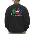 Dad Of The Big One Fishing Boy First Birthday Ofishally Men's Sweatshirt Back Print