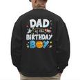 Dad Of The Birthday Boy Astronaut Family Space Planets Men's Sweatshirt Back Print