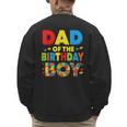 Dad Of The Birthday Boy Building Block Birthday Men's Sweatshirt Back Print