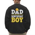 Dad Of The Birthday Boy Construction Birthday Party Hat Men Men's Sweatshirt Back Print