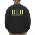 Dad Of The Birthday Boy Deer Hunter Camouflage Flag Men's Sweatshirt Back Print