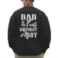 Dad Of The Birthday Boy Dirt Bike Men's Sweatshirt Back Print