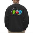 Dad Of The Birthday Boy Birthday Fishing Family Men's Sweatshirt Back Print Dad Of The Birthday Boy Birthday Fishing Family Men's Sweatshirt Back Print
