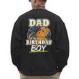 Dad Of Birthday Boy Kids Reptile Birthday Party Men's Sweatshirt Back Print