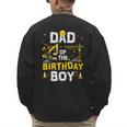 Dad Of The Birthday Boy Matching Construction Crew B-Day Men's Sweatshirt Back Print