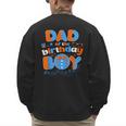 Dad Of The Birthday Boy Matching Family Blippy Men's Sweatshirt Back Print