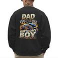 Dad Of The Birthday Boy Monster Truck Family Matching Party Men's Sweatshirt Back Print
