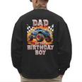 Dad Of The Birthday Boy Monster Truck Birthday Men's Sweatshirt Back Print