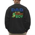 Dad Of The Birthday For Boy Saurus Rex Dinosaur Party Men's Sweatshirt Back Print