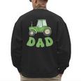 Dad Of The Birthday Boy Tractor Farm Trucks Family Party Men's Sweatshirt Back Print