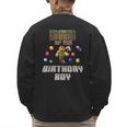 Dad Of The Birthday Boy Video Gamer Pixel Number Men's Sweatshirt Back Print