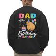 Dad Of The Birthday Capybara Girl Bday Party Family Men's Sweatshirt Back Print